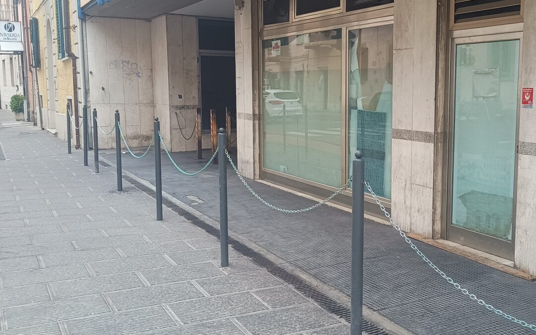 Sistemato l’ingresso della Galleria Don Sturzo lato viale Bonaini